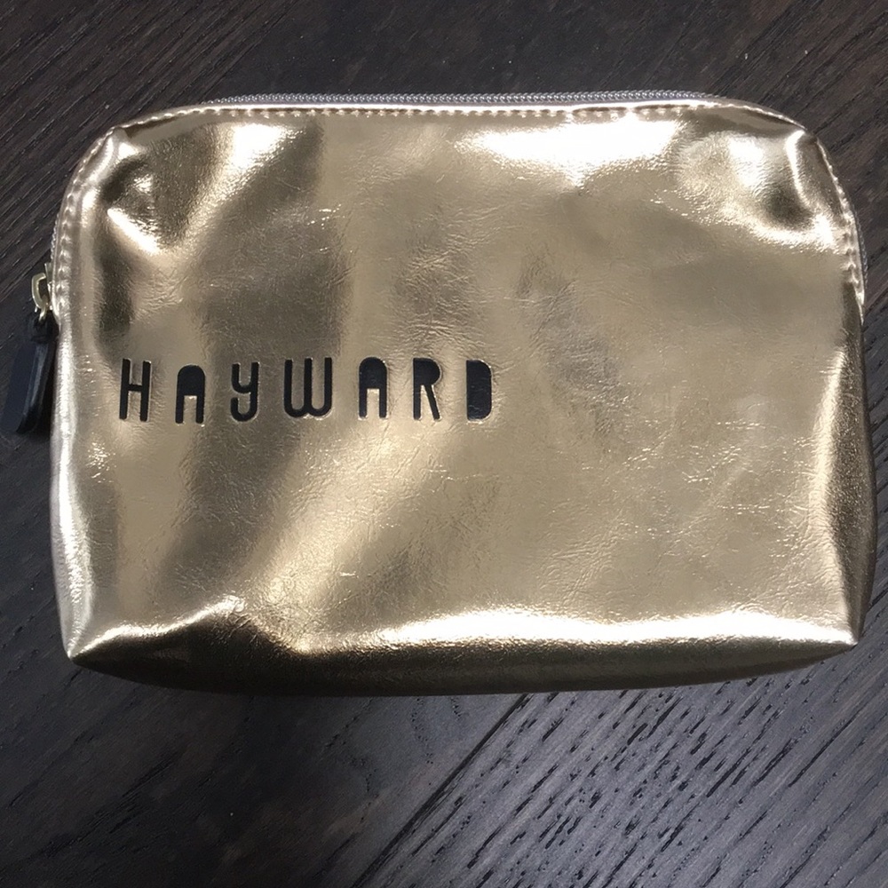 Hayward Gold Cosmetic Bag